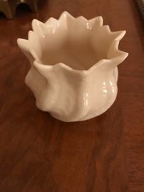 Belleek low vase