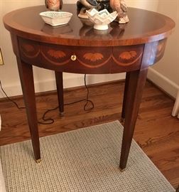 Baker inlaid occasional table