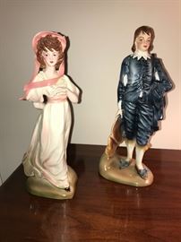 Vintage Florence "Pinkie" and "Blue Boy" figurines