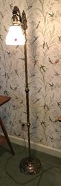 Wrought iron floor lamp