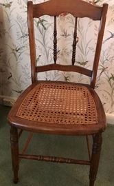 Side chair with cane seat