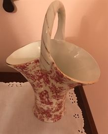 Baum Bros. chintz basket