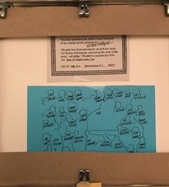 Back of Cubs print with explanation