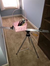 Portable easel and paint supplies