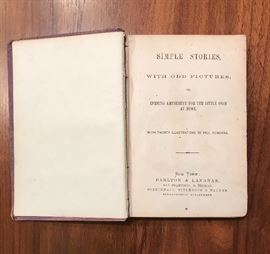 Title page of, "Simple Stories with Odd Pictures"