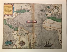Voyage map from 1586