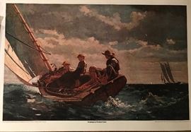 Reproduction of, "Breezing Up/Winslow Homer"
