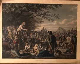 Reproduction of, "Stump Speaking"