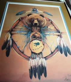 Marie Buchfink's "Bear Shield" signed print