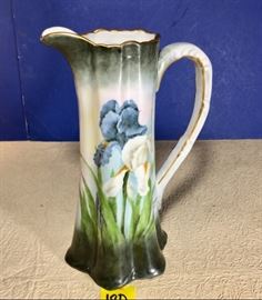 Antique Hand Painted Pitcher