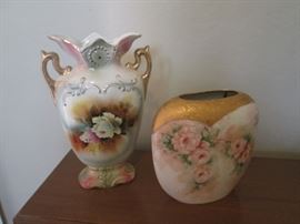 Stunning Hand-Painted Porcelain Vases