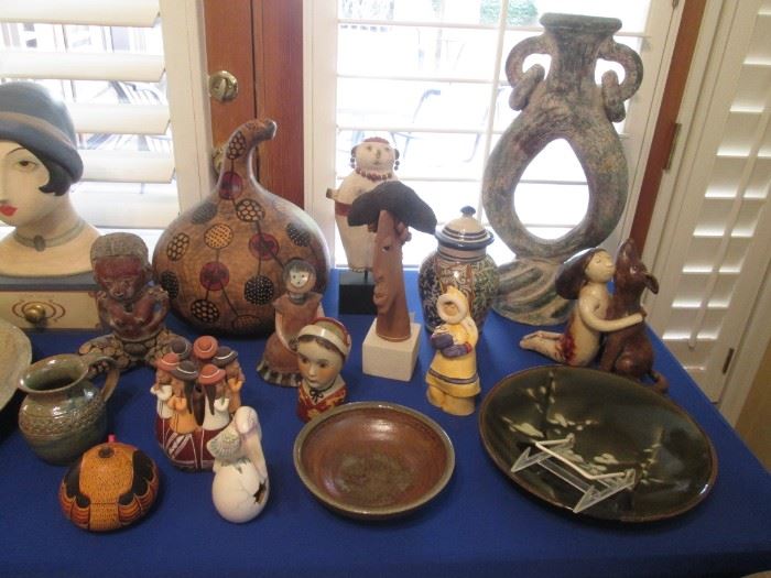 Pottery, Ceramics, Figurines, Sculpture & Gourds