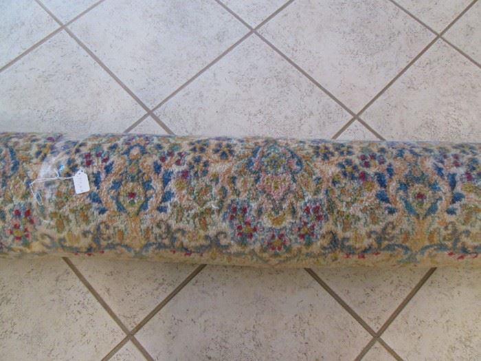 Room-Size Area Rug in soft pastel colors, 8' 9" X 12'