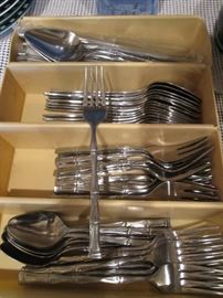 Stainless Steel "Bamboo" Flatware Set