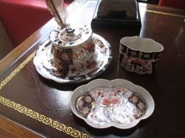 Inkwell & Cigarette Holder, Occupied Japan