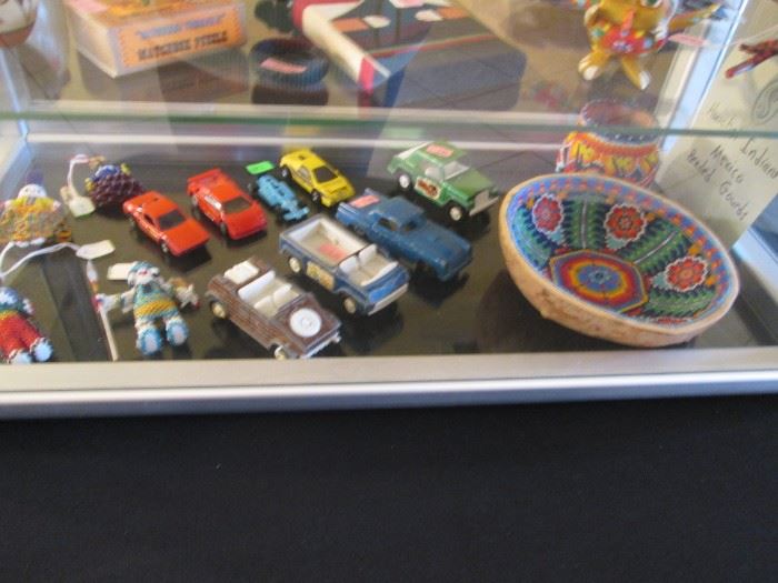 See our Secure Cases by Check-Out, always Loaded with Goodies & Treasures.  Mexican Beaded Work, Old Cars & Trucks