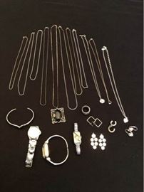 Sterling  Silver Tone Jewelry