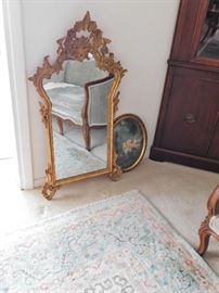Ornate vintage mirror