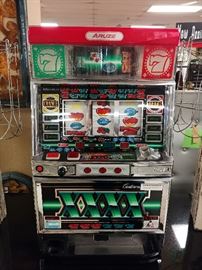 XXXX Slot Machine; Perfectly Functional; Great Collector's Piece; Made by Aruze; 15"W x 19"D x 32"H; $300; ref #: 1