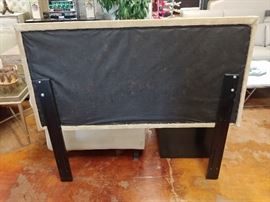 Queen Headboard; Off White Upholstery; Headboard Only; 63"W x 2"D x 54"H; $125; ref #: 1