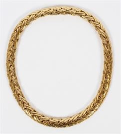TIFFANY & COMPANY, 18KT YELLOW GOLD BRAIDED NECKLACE L 16"
Lot # 2041 