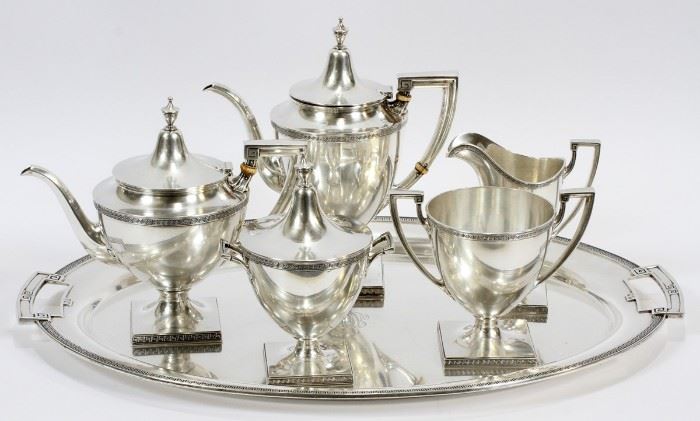 GORHAM STERLING SILVER 5 PC. TEA AND COFFEE SERVICE
Lot # 1024 