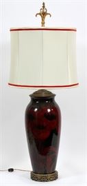 MOORCROFT ART POTTERY TABLE LAMP, H 41", DIA 16"
Lot # 1221 
