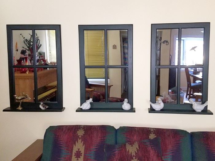 Decorative window mirrors