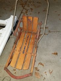 Vintage toddler sled