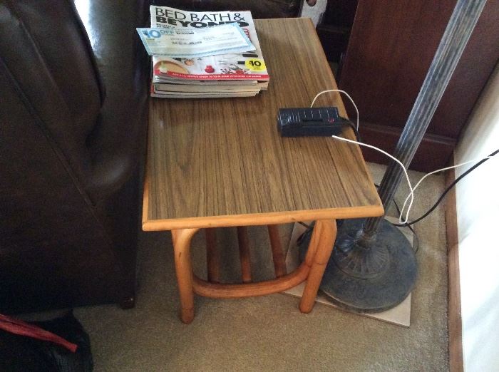 vintage bamboo table