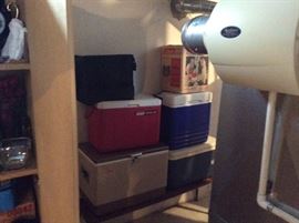 several coolers