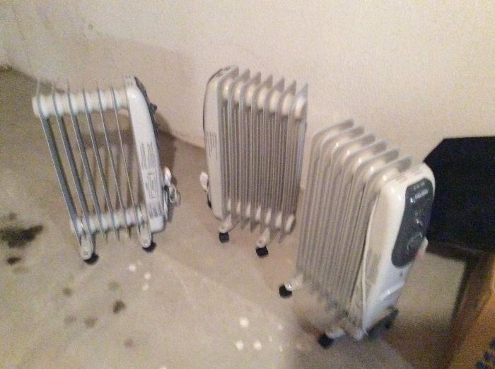 several radiant heaters