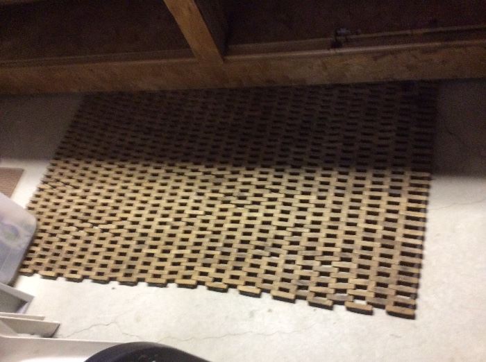 vintage wooden mat