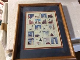 limited edition print of the Michigan lighthouses