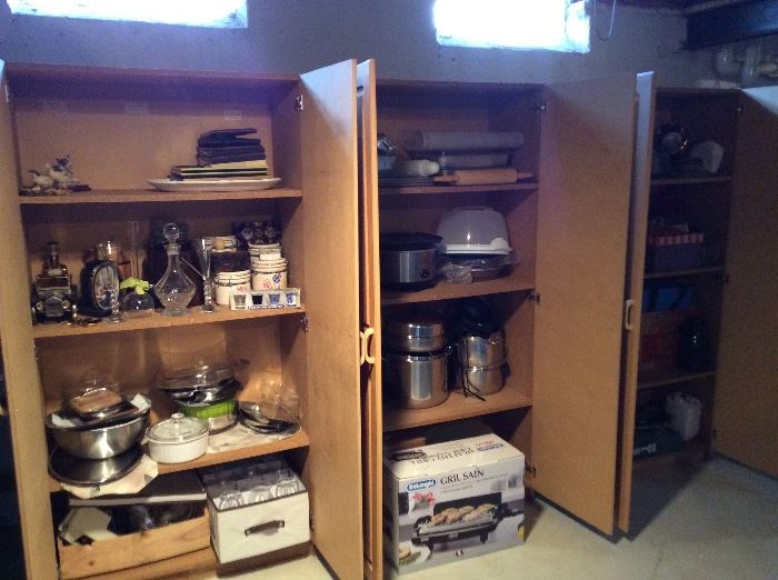 we have 7 closets like this to still sort. They are filled with small appliances, decor, Christmas , pots and pans and MORE