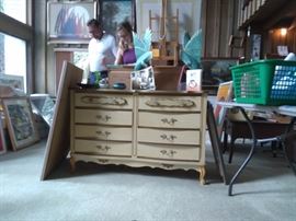 2 piece French provincial dresser set. Sears Bonnet style $200