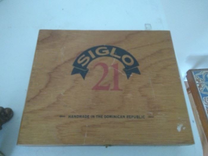 2 wooden Cigar boxes   $9.00 both