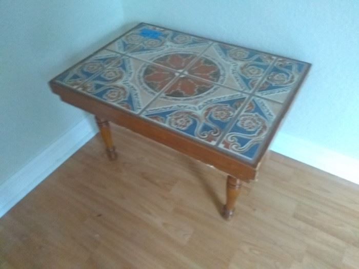 Tile top accent table $25