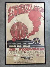 Vintage Youngbloods concert poster, Berkely, CA.
