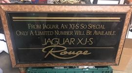 Jaguar XJ-S Rouge sign.