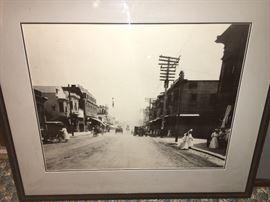 Framed photo, San Francisco street scene