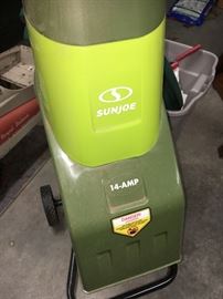 Sun Joe small branch shredder.