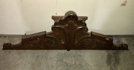 Antique wooden decorative trim.