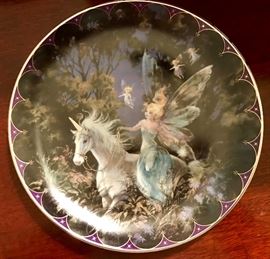 Fantasy Plate (Fairies & Unicorn)
