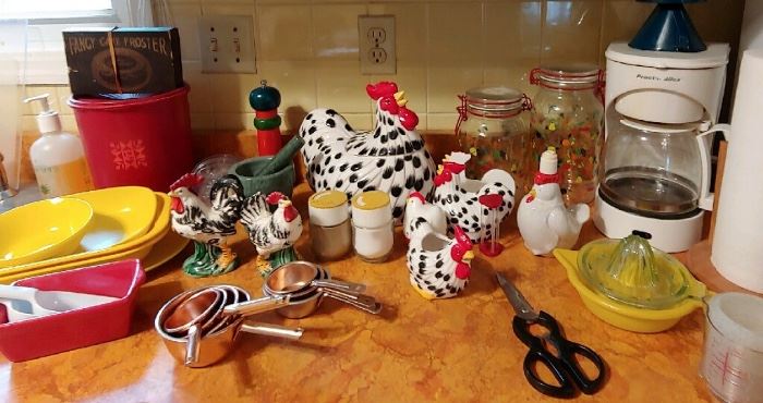 Rooster & Hen Kitchen Decor, Small Appliances, Dishes & Other Kitchenware