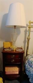 Pressed Glass Lamp, Jewelry Boxes