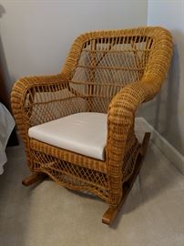 Wicker rocking chair