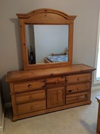 Dresser with mirror
