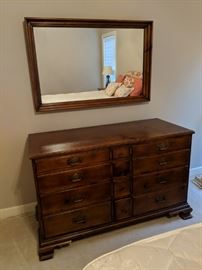 Dresser with mirror