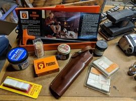 gun cleaning kit and holster